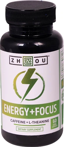 Zhou Energy Plus Focus - 60 Cápsulas Veggie para Energia e Concentração