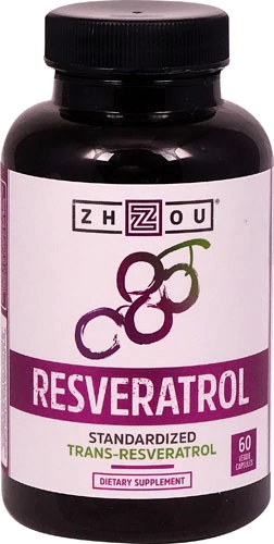 Zhou Resveratrol 1000mg - 60 Cápsulas Veggie: Poder Antioxidante para sua Saúde
