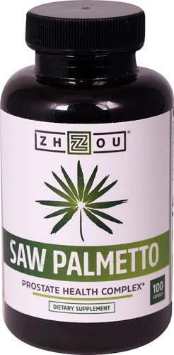Zhou Saw Palmetto - 100 Cápsulas: Saúde da Próstata e Bem-Estar Masculino