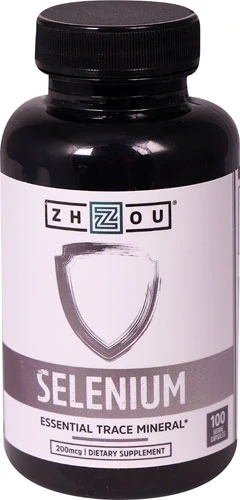 Zhou Selenium 200 mcg - 100 Cápsulas Vegetais - Suporte Imunológico e Antioxidante