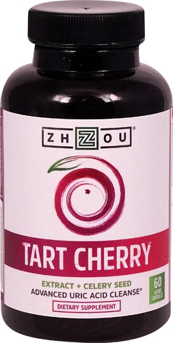 Zhou Tart Cherry Extract plus Celery Seed -- 60 Veggie Capsules