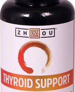 Zhou Thyroid Support com Iodo - 60 Cápsulas Vegetais para Saúde da Tireoide
