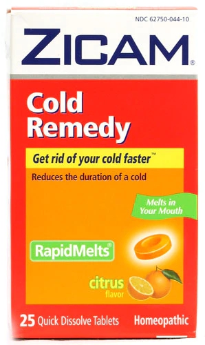 Zicam Cold Remedy RapidMelts Citrus 25 Comprimidos de Dissolução Rápida