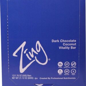 Comprar zing bars vitality bar dark chocolate coconut -- 12 bars preço no brasil bars food & beverages fruit bars suplementos em oferta suplemento importado loja 61 online promoção -