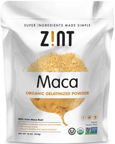 Zint Maca Peruana Orgânica Gelatinizada 454g - Energia e Vitalidade Natural
