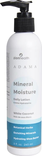 Loção Hidratante Diária Adama Mineral Zion Health Coco Branco 237ml