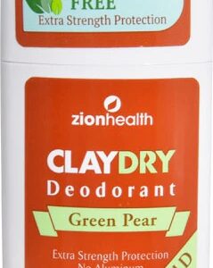 Zion Health Claydry Desodorante Verde Maçã Sem Alumínio 70g - Frescor Natural e Proteção Duradoura
