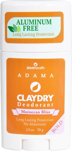Desodorante Natural Zion Health Claydry Moroccan Bliss Bold - 70g (Sem Alumínio)