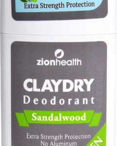 Desodorante Zion Health Claydry Sem Alumínio Sândalo Masculino 70g