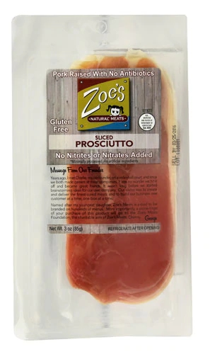Prosciutto Fatiado Zoe's Meats Natural - 85g: Sabor Autêntico e Leveza