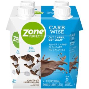 Comprar zone perfect carb wise rtd shake chocolate marshmallow -- 11 fl oz each / pack of 4 preço no brasil diet products low carb rtd shakes suplementos em oferta suplemento importado loja 7 online promoção -
