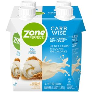 Comprar zone perfect carb wise rtd shake vanilla ice cream -- 11 fl oz each / pack of 4 preço no brasil diet products low carb rtd shakes suplementos em oferta suplemento importado loja 1 online promoção -