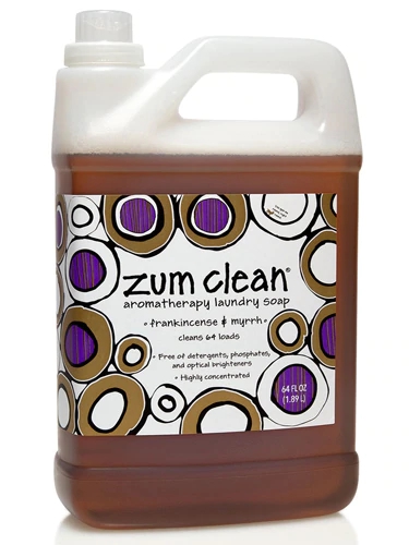 Sabão para Roupas Zum Clean® Aromaterapia Olíbano e Mirra 1892ml - Limpeza Profunda e Bem-Estar