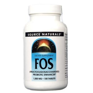 Source Naturals, FOS Fructoligosaccharides - 100 Comprimidos