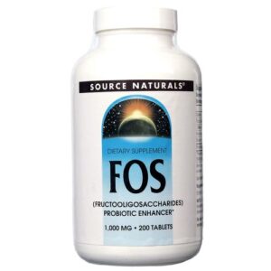 Source Naturals, FOS Fructoigosaccharides - 200 Comprimidos