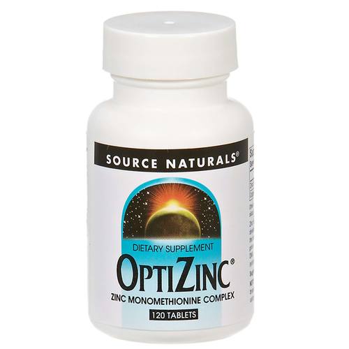 Source Naturals, OptiZinc® - 30mg de Zinco - 120 Comprimidos