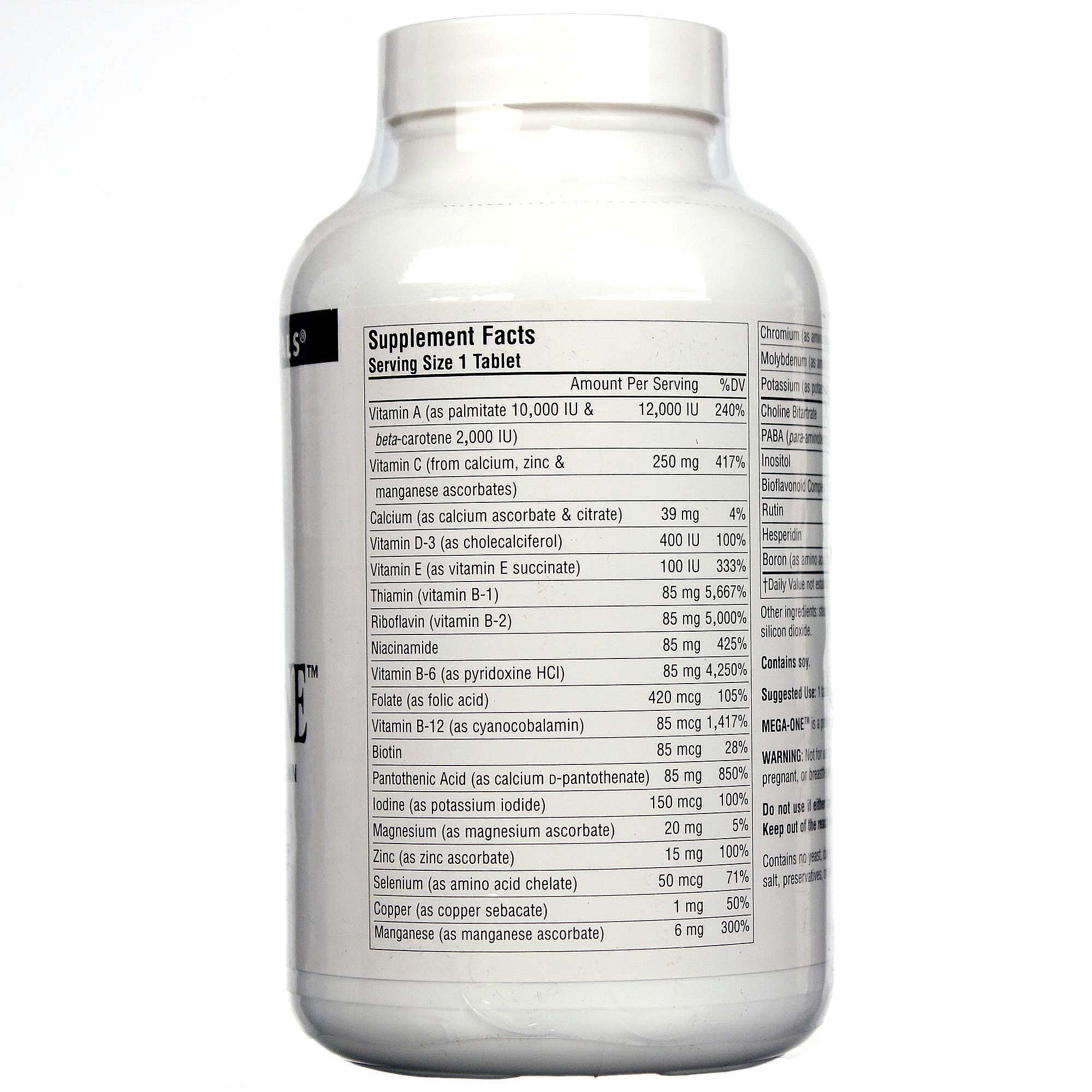 Source Naturals, Mega-One Multiple Sem Ferro -180 Comprimidos - Imagem 2