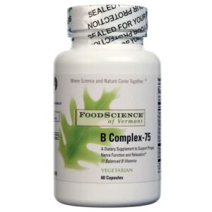 Food Science of Vermont, Complexo B-75 - 60 Cápsulas Vegetarianas