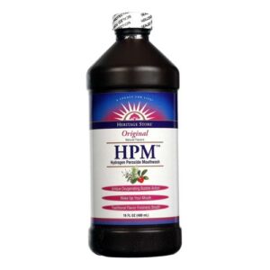 Heritage Products, Enxaguante Bucal de Peróxido de Hidrogênio, Original - 480 ml