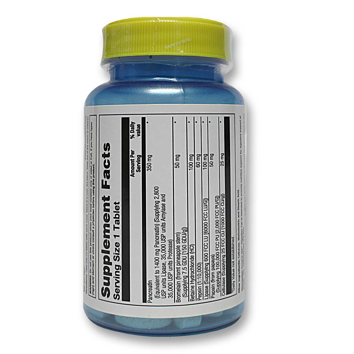 Nature's Life Digestive Enzyme Aid Cápsulas 50 Cápsulas - Imagem 2