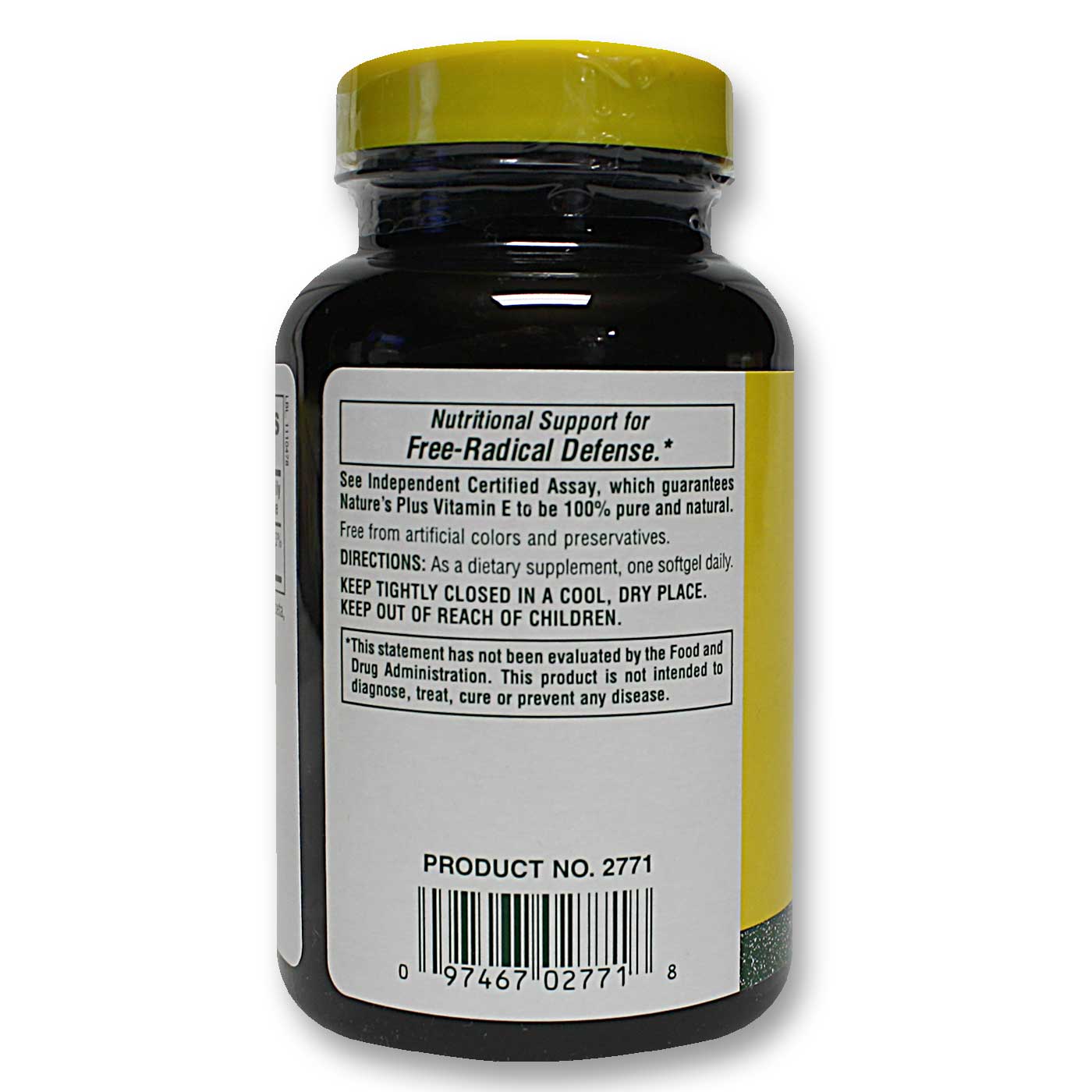 Nature's Plus, Tocopherol Vitamina E 400 UI - 180 Cápsulas em gel - Imagem 3