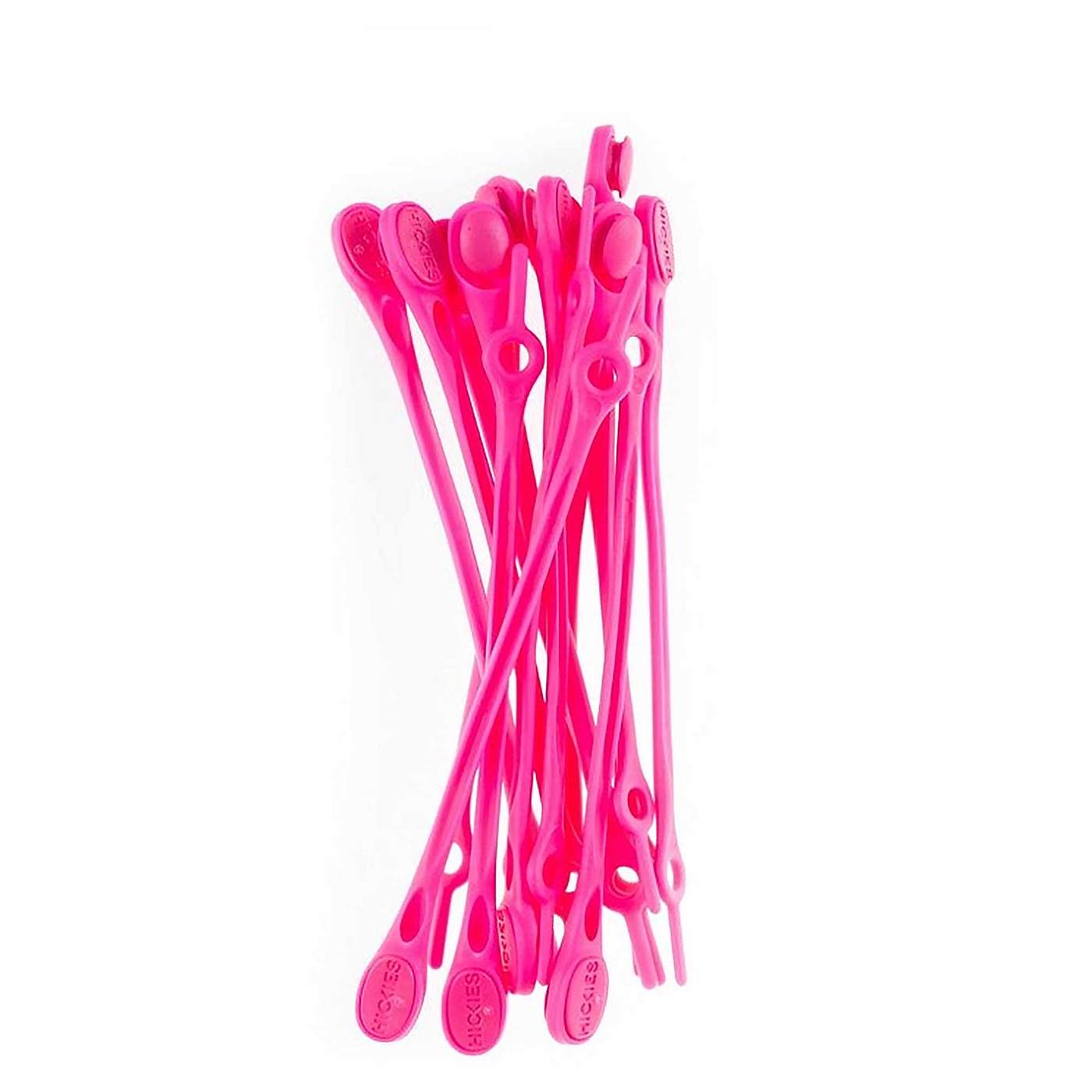 Hickies No Tie Shoelaces, Rosa - 14 Count - Imagem 2
