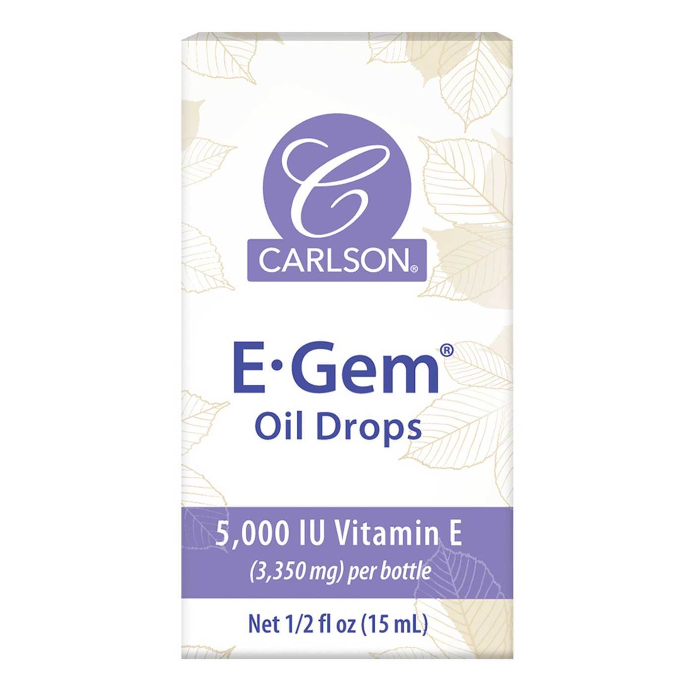 Carlson Labs, E-Gem® Óleo em Gotas 5,000 IU - 15 ml (1/2 fl oz) - Imagem 6