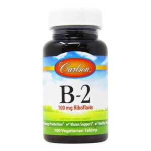 Carlson Labs, Vitamina B-2 100 mg - 100 Tabletes