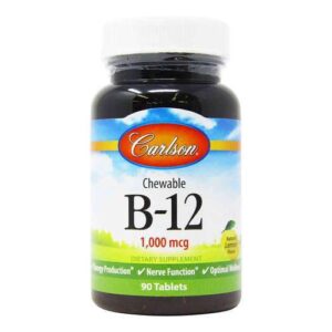 Carlson Labs, B-12 1,000 mcg - 90 Tabletes