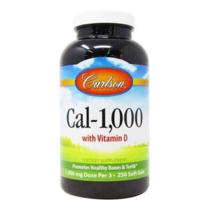 Carlson Labs, Cal-1000 Com Vitamina D - 250 Cápsulas em Gel
