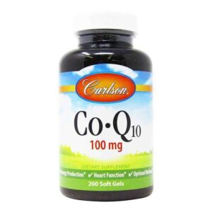 Carlson Labs, Co-Q10 100 mg - 200 Cápsulas em Gel