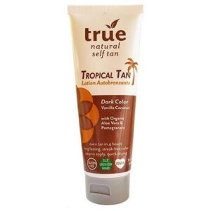 True Natural, Loção Autobronzeadora Tropical, Bronze Escuro - 96 g (4 oz)