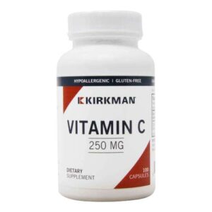 Kirkman Labs, Vitamina C 250 mg - 100 Cápsulas Vegetarianas