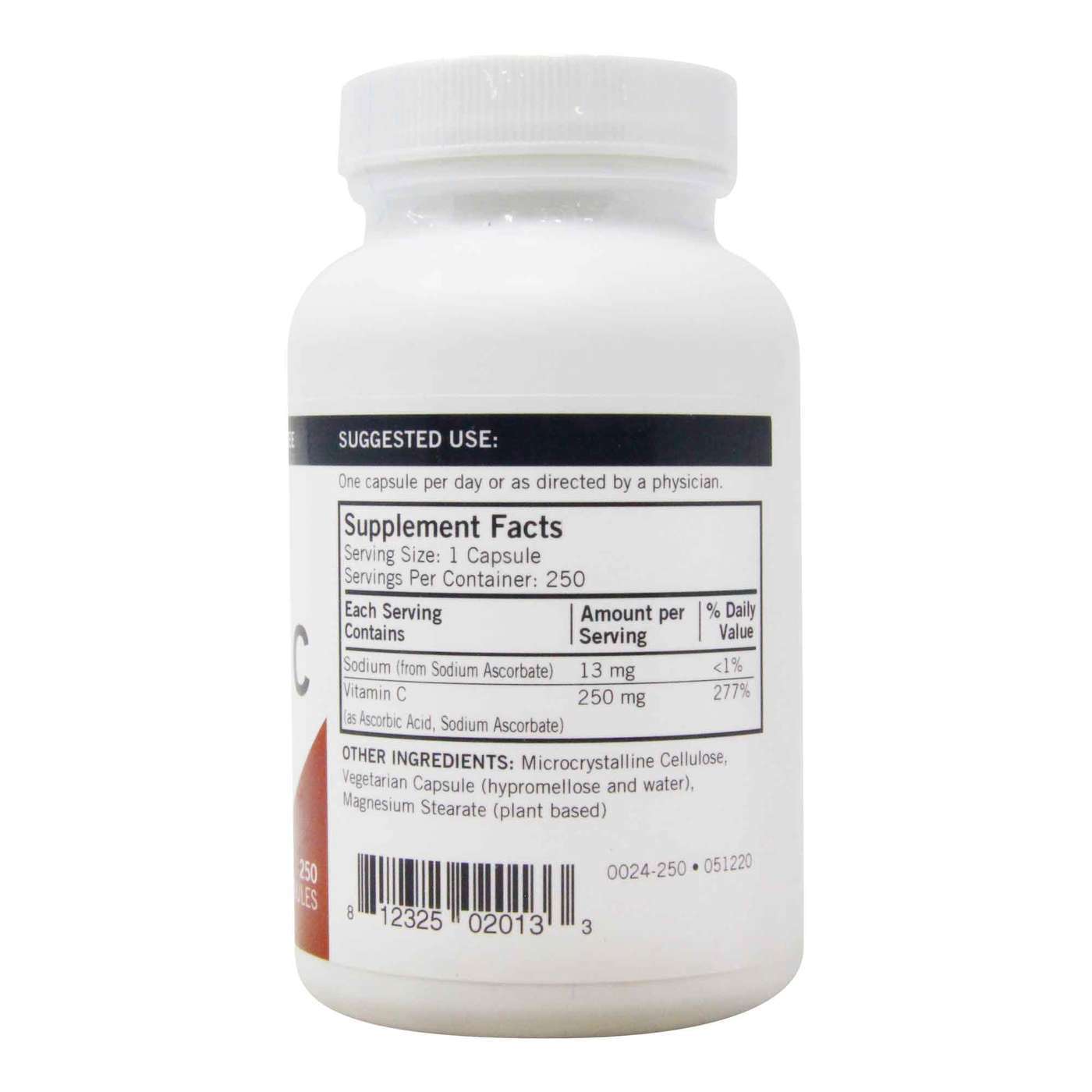 Kirkman Labs, Vitamina C - 250 mg - 250 Cápsulas Vegetarianas - Imagem 2