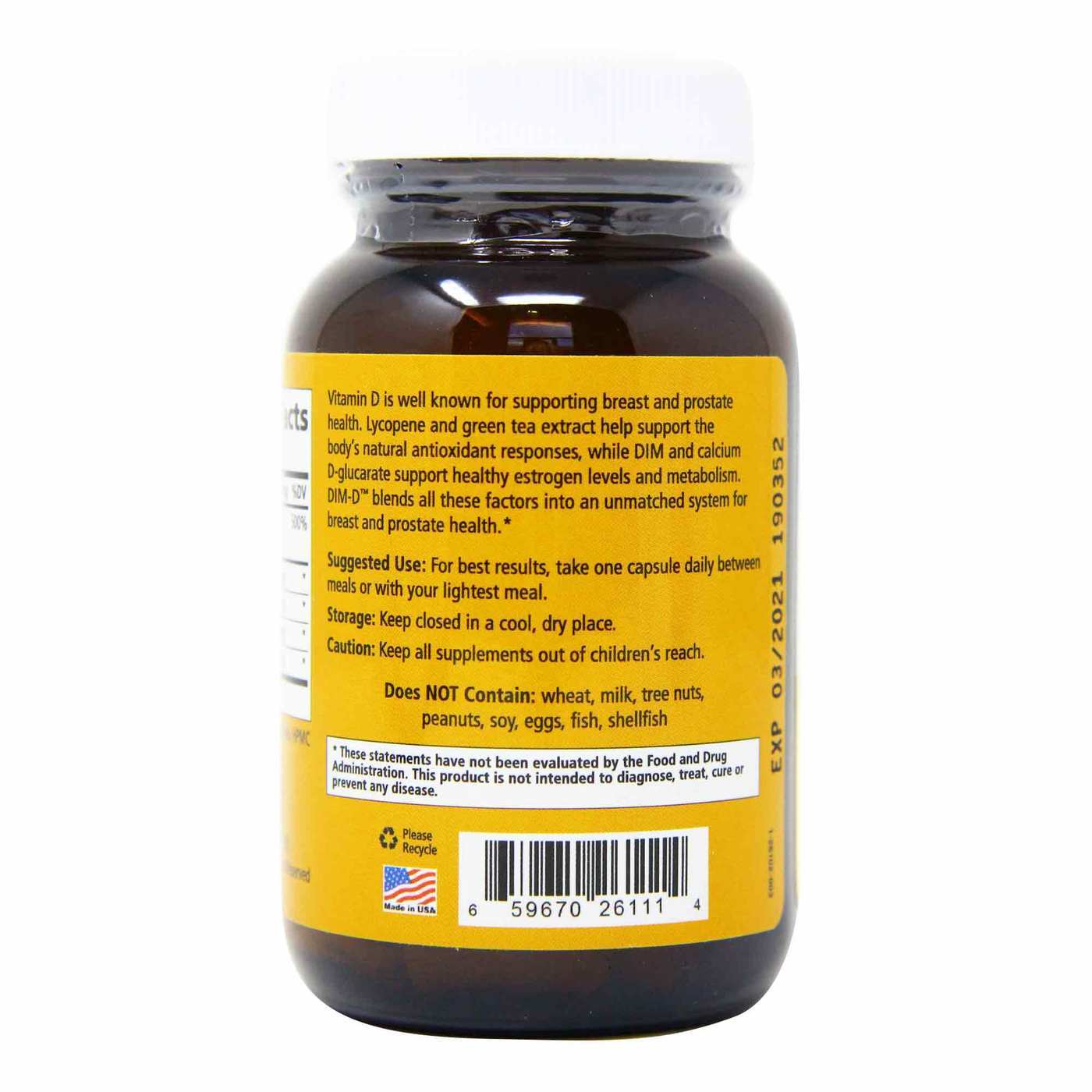 Pure Essence Labs DIM-D - 30 Cápsulas Vegetarianas - Imagem 3