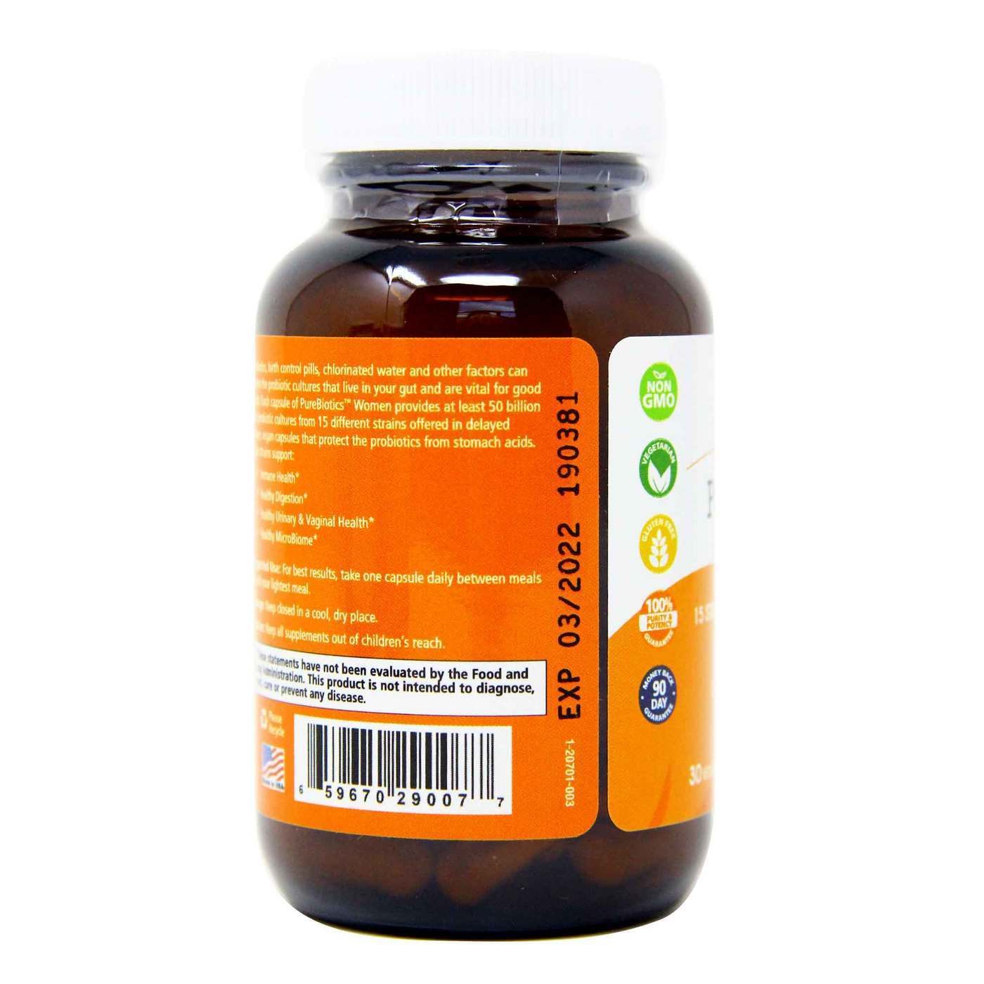 Pure Essence Labs Purebiotics Women - 30 Cápsulas Vegetarianas - Imagem 4