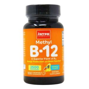 Jarrow Formulas, Metil B-12 Tropical - 2500 mcg - 100 Pastilhas