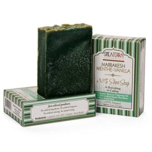 Comprar shea terra orgânicos shea soap, baunilha de menthe de marraquexe - 4 oz preço no brasil banho banho & beleza sabonete sabonetes suplemento importado loja 51 online promoção -