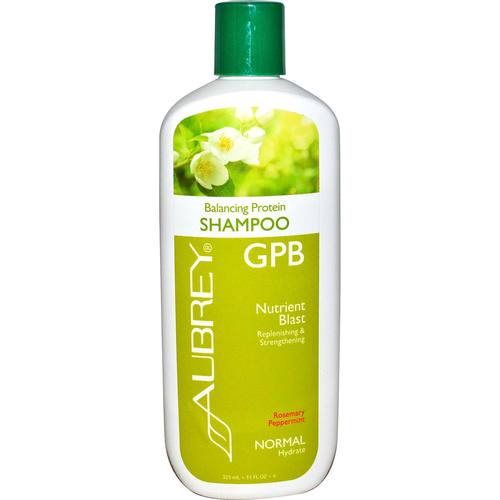 Aubrey Orgânicos Xampu, Fortalecer - Rosemary Hortelã-pimenta GPB - 11 oz