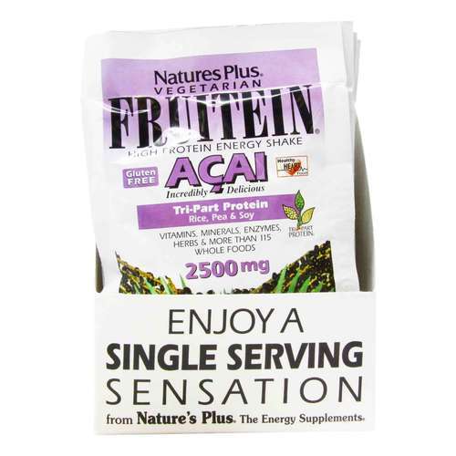 Nature's Plus Fruitein Shake, Açaí - 8 Packets