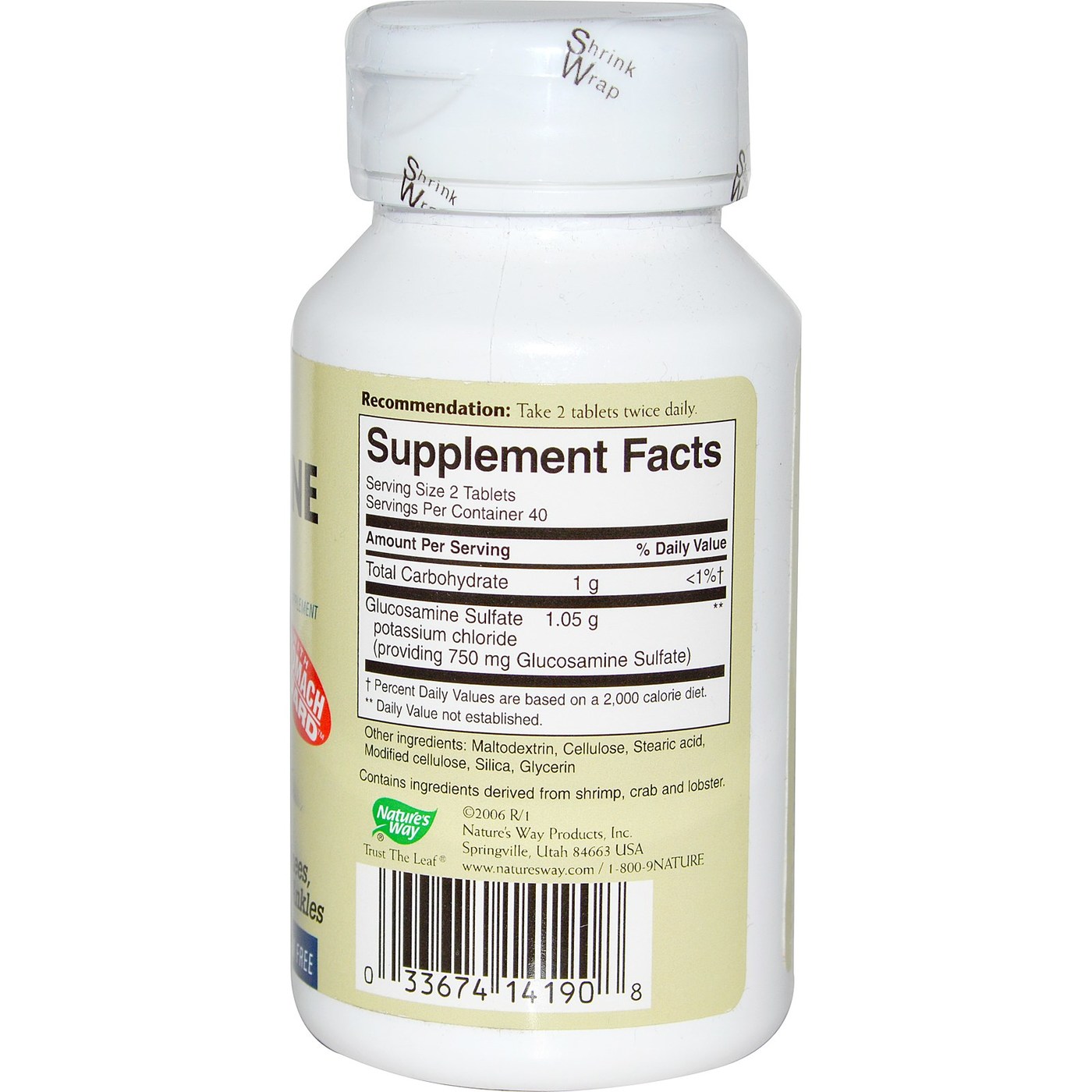 Nature's Way FlexMax Sulfato de Glucosamina - 80 Tabletes - Imagem 2