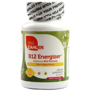 Zahlers, B12 Energizer, Sabor Cereja - 90 Pastilhas