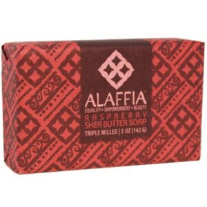 Comprar alaffia triple milled soap, manteiga de karité de framboesa - 5 oz preço no brasil banho banho & beleza sabonete sabonetes suplemento importado loja 53 online promoção -
