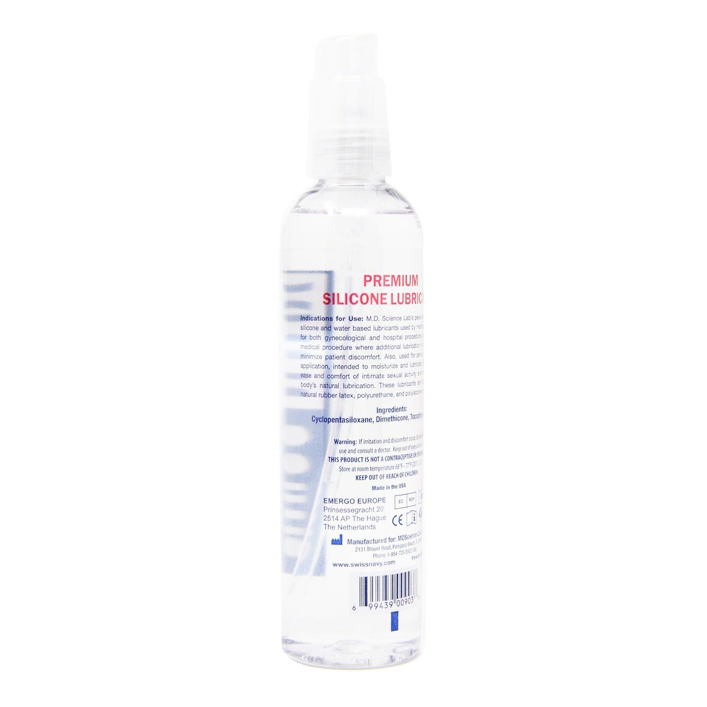 Swiss Navy, Lubrificante de Silicone Premium - 237 ml - Imagem 2