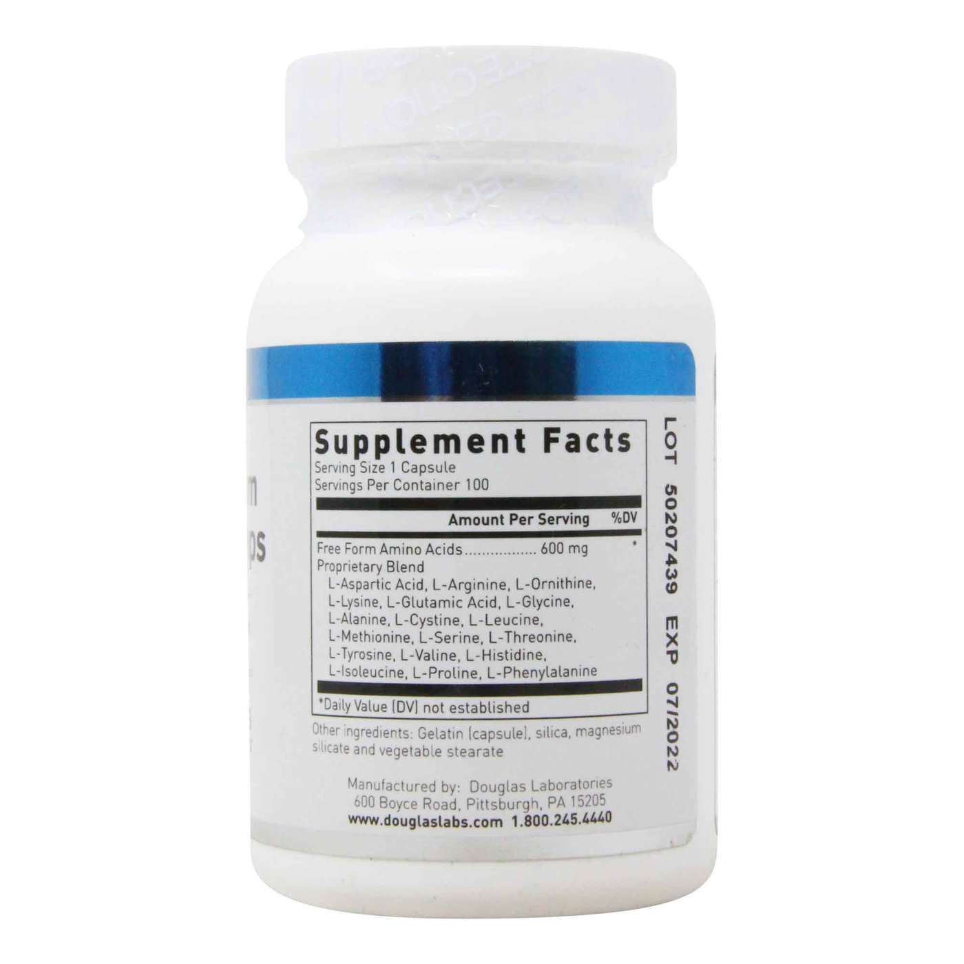 Douglas Labs Free Form Amino Acids - 100 Cápsulas - Imagem 2