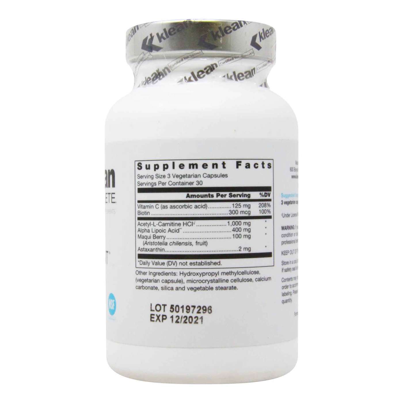 Douglas Labs Klean Antioxidant - 90 Cápsulas Vegetarianas - Imagem 2