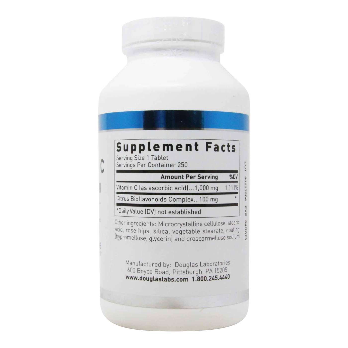 Douglas Labs Natural C - 1,000 mg - 250 Tabletes - Imagem 2
