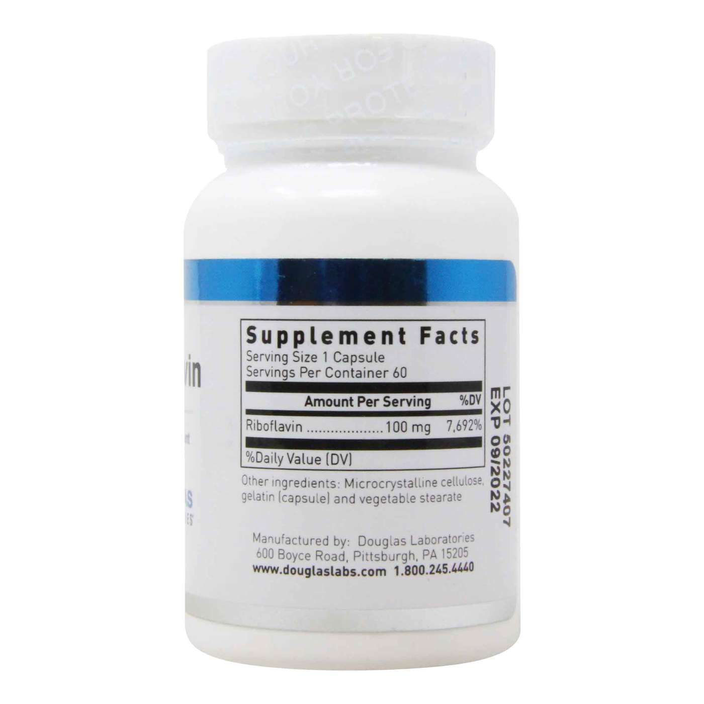 Douglas Labs Riboflavin - 60 Cápsulas - Imagem 2