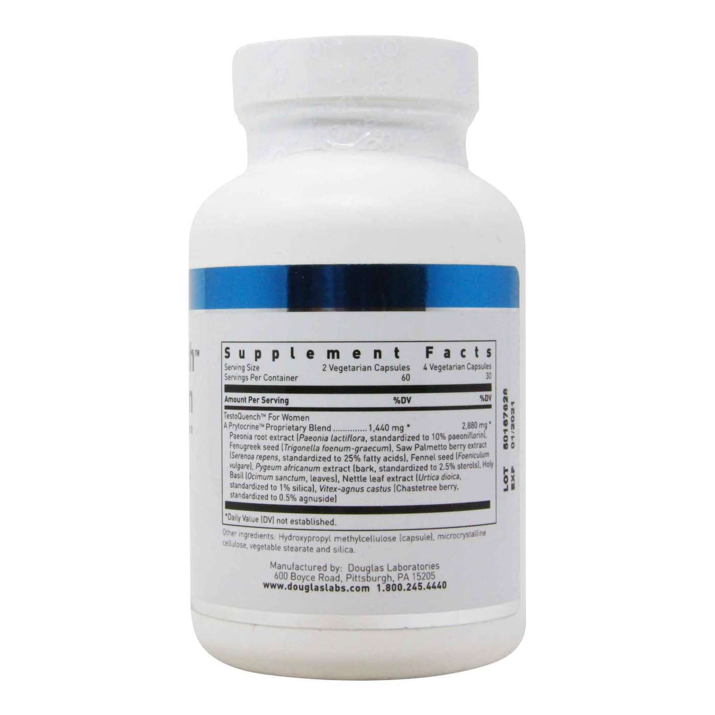 Douglas Labs TestoQuench For Women - 120 Cápsulas Vegetarianas - Imagem 2