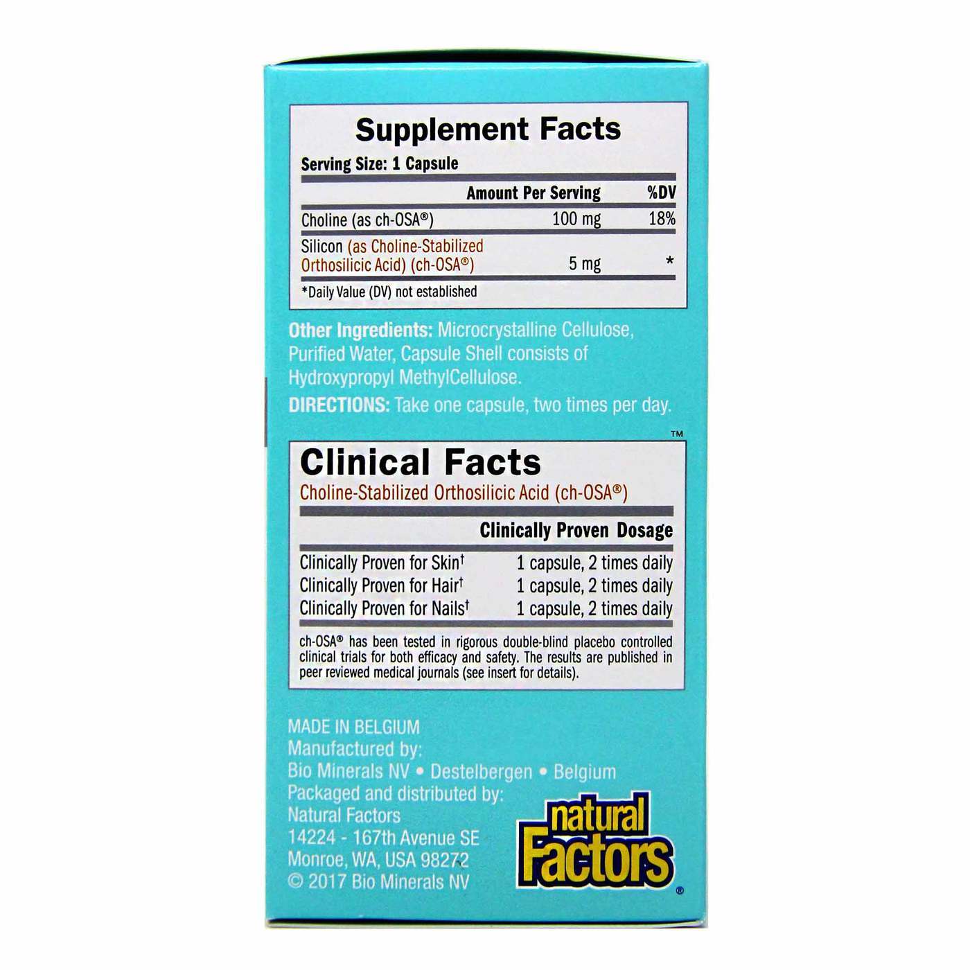 BioSil Natural Factors - 120 Cápulas Vegatarianas - Imagem 4